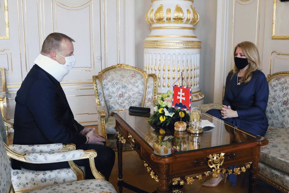 Prezidentka hovorila s Borisom Kollárom o situácii v koalícii