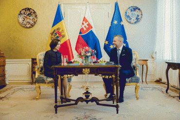 Prezident deklaroval podporu Slovenska v &uacute;sil&iacute; Moldavska stať sa členom &Uacute;nie
